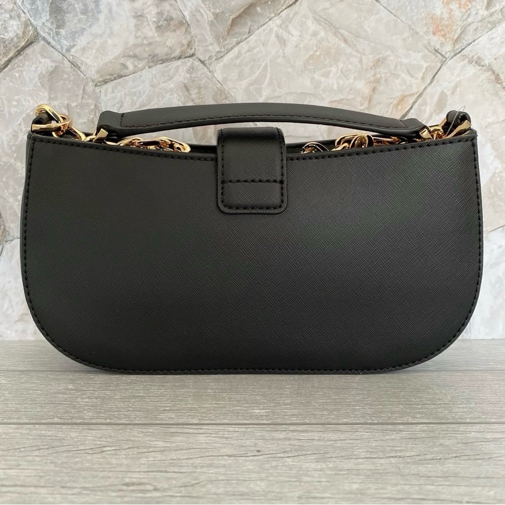 Michael Kors Pochette Black and Cream Patterned Shoulder Bag - Picture 2 of 6